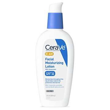 CeraVe Facial Moisturizing Lotion AM SPF 30 | 3 Ounce | Daily Face Moisturizer with SPF | Fragrance Free