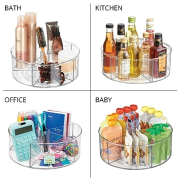Effortlessly Organize with the mDesign Lazy Susan Storage