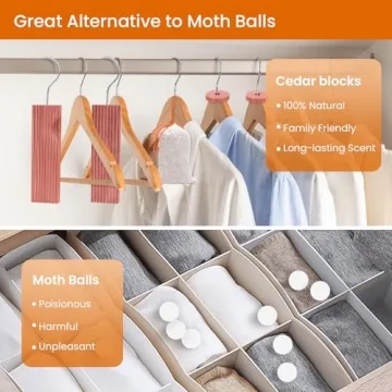 Homode Cedar Closet Pack for Fresh Scents and Moth Protection