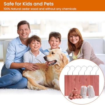 Homode Cedar Closet Pack for Fresh Scents and Moth Protection