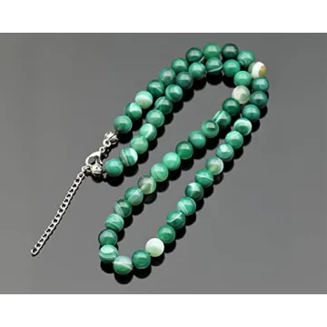 Natural Green Agate Choker Necklace | Handmade Gemstone Jewelry