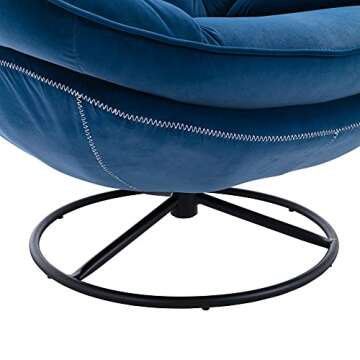 Velvet Cozy Chaise Lounge Indoor with Ottoman Set