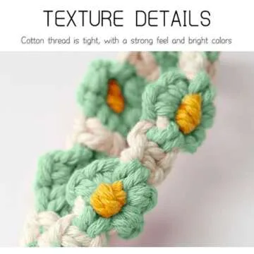 WALXINK Handmade Flower Wristlet Keychain for Women