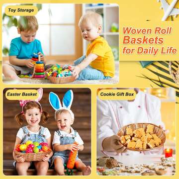 Easter Gift Basket Set - 18 Plastic Baskets & 20 Bags