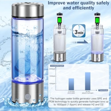 2024 Portable Hydrogen Water Bottle 420ml Generator