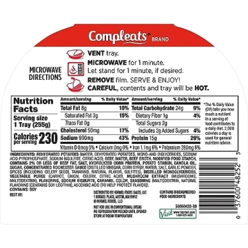 HORMEL COMPLEATS Delicious Beef & Mashed Potatoes Meal