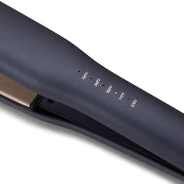 Bio Ionic GoldPro 1.5" Hair Straightener, Blue, Moisturizing Heat Technology & 24K Gold MX, Hair Straightening Iron for Sleek Styles & Flat Iron Curls, 40% Longer Plates, Adjustable Heat