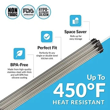 Stainless Steel Roll Up Dish Drying Rack for Kitchen Sink