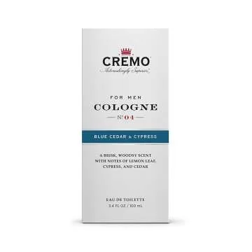 Cremo Blue Cedar & Cypress Cologne Spray 3.4 Fl Oz
