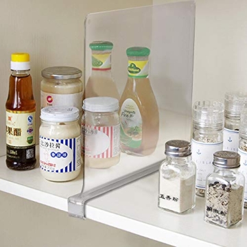Sorbus Acrylic Shelf Dividers for Easy Closet Organization