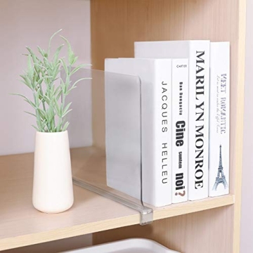 Sorbus Acrylic Shelf Dividers for Easy Closet Organization