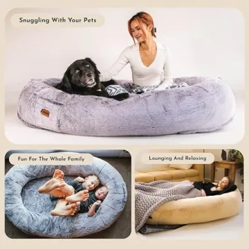 Plufl Human Dog Bed for Comfort and Relaxation