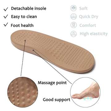 ChayChax Men's and Women's Arch Support Clogs Garden Shoes Slip-on Outdoor Beach Slippers with Removable Cushion Footbed, Khaki Brown, 12-13 Women/10.5-11.5 Men