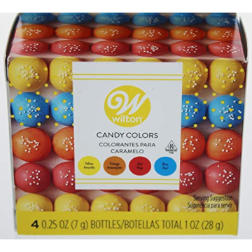 Wilton Candy Colors Set 4 Vibrant Hues for All Baking