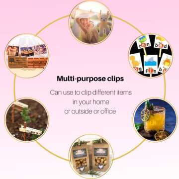 100 Mini Clothes Pins – Premium Wooden Clothespins with Storage