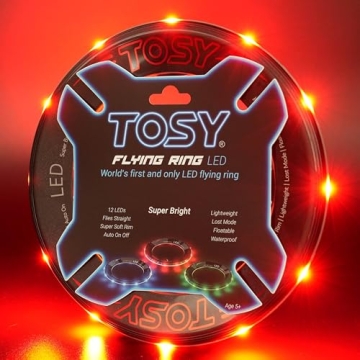 TOSY Flying Ring - LED Frisbee for Kids, Safe, Waterproof, Fun Gift