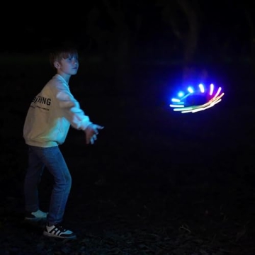 TOSY Flying Ring - Bright LED Safe Lightweight Frisbee