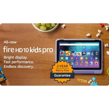 Fire HD 10 Kids Pro Tablet - Ages 6-12, Ad-Free
