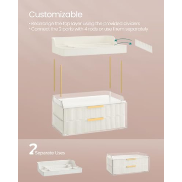 SONGMICS 4-Layer Makeup Organizer for All Spaces