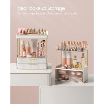 SONGMICS 4-Layer Makeup Organizer for All Spaces
