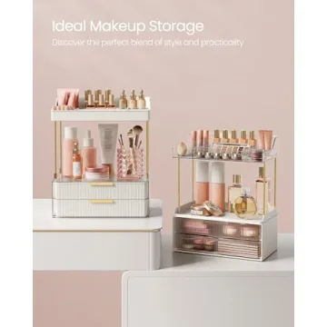 SONGMICS 4-Layer Makeup Organizer for All Spaces