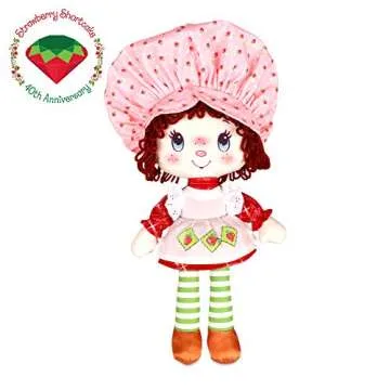 Basic Fun Strawberry Shortcake Retro Classic Soft Doll, for 3 Years Old and Up, Styles May Vary, Red, 14 inches