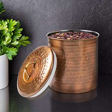 Antique Copper Stainless Steel Canister Set for Kitchen