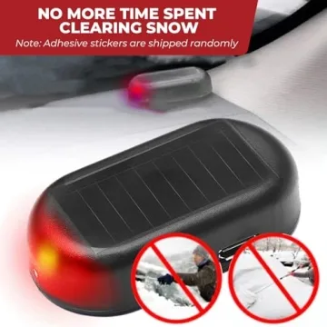 4 PCS Anti-Freeze Electromagnetic Car Snow Removal Device| 2-in-1 Car Defroster and Dummy Anti-Theft...