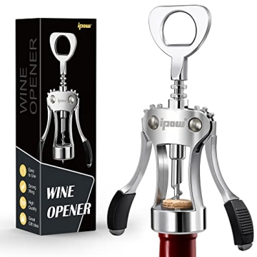 IPOW Wine Opener, Durable Rose Gold Corkscrew for Wine Lovers
