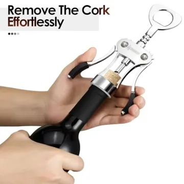 IPOW Wine Opener, Durable Rose Gold Corkscrew for Wine Lovers