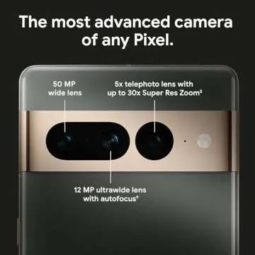 Google Pixel 7 Pro - 5G Android Phone - Unlocked Smartphone with Telephoto/Wide Angle Lens, and 24-H...