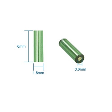 Vibrant Lime Green Glass Bugle Beads for Jewelry