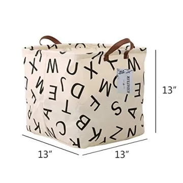 Square Canvas Storage Bins for Kids & Home Organization