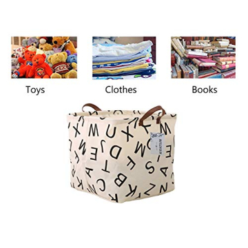 Square Canvas Storage Bins for Kids & Home Organization
