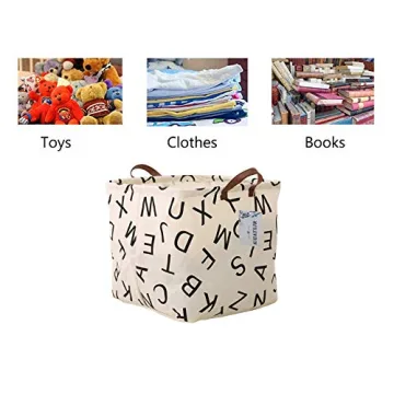 Square Canvas Storage Bins for Kids & Home Organization