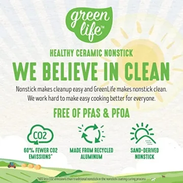 GreenLife Soft Grip Nonstick Cookware Set - 13 Pieces