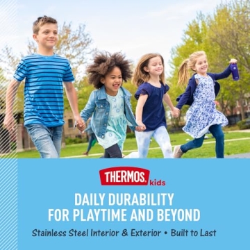 Stylish THERMOS FUNTAINER Water Bottle with Straw for Kids