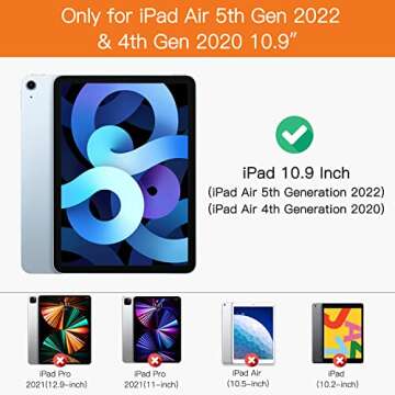Soke iPad Air 5 / Air 4 Case 10.9 Inch 2022/2020 with Pencil Holder - [Full Body Protection + Apple ...