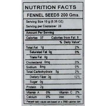 Great Bazaar Swad Fennel Seeds, 7 Ounce (7oz)