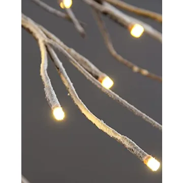 Lightshare Set of 3 Snowy Fir Trees for Festive Decor