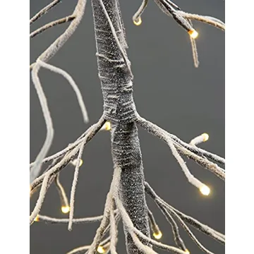 Lightshare Set of 3 Snowy Fir Trees for Festive Decor