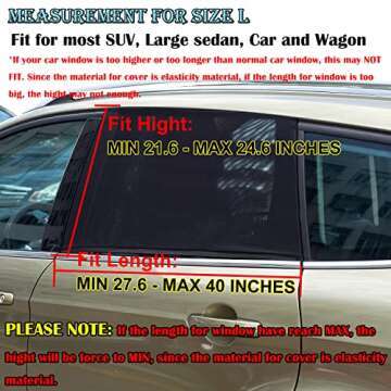Breathable Car Window Shades - UV Protection for Kids and Pets