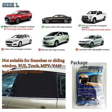 Breathable Car Window Shades - UV Protection for Kids and Pets