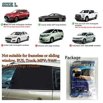 Breathable Car Window Shades - UV Protection for Kids and Pets