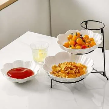 Elegant XINLTC 3 Tier Serving Stand for Event Hosting or Home