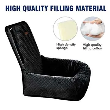 BCOCHAO Dog Car Seat Booster for Safe Pet Travel