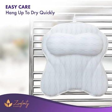 Luxury Bath Pillow for Neck & Back Support in Tub