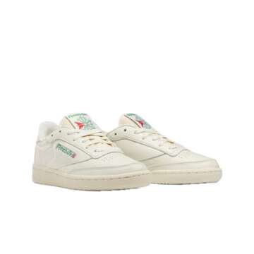 Reebok womens CLUB C 85 VINTAGE,CHALK/ALABAS/GLEGRN,9