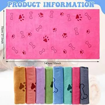 Extra Large Microfiber Dog Towels for Quick Drying and Comfort