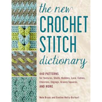 The New Crochet Stitch Dictionary: 440 Patterns for Textures, Shells, Bobbles, Lace, Cables, Chevron...